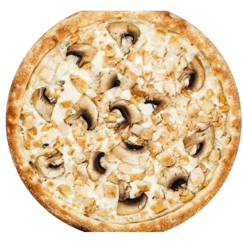 Пицца с курицей и грибами